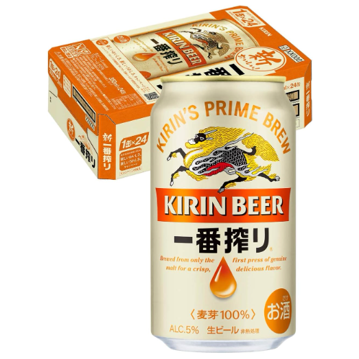 キリンビール 一番搾り生ビール[ 350ml×24本 ]