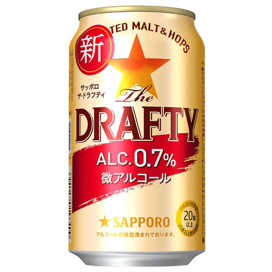 【アルコール0.7%】 SDKWDH DRAFTY(ドラフティ) サッポロ・ザ・ドラフティ [350ml×24本]