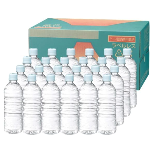 ミツウロコビバレッジ 富士清水 500ml ×48本 バナジウム＆シリカ天然水 ラベルレスボトル 48本